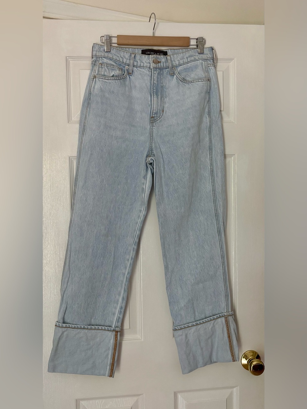 Veronica Beard Dylan High Rise Straight Ankle Jeans